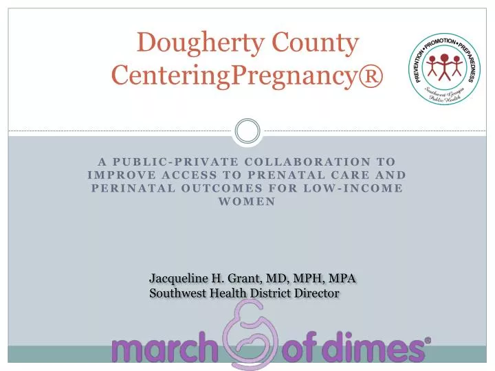 dougherty county centeringpregnancy