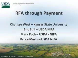 RFA through Payment