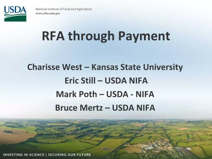 rfa through payment