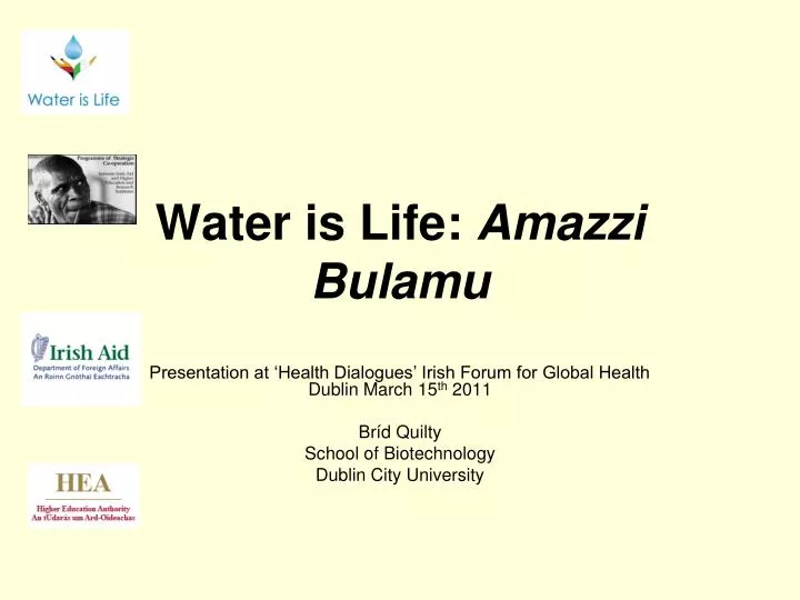 water is life amazzi bulamu