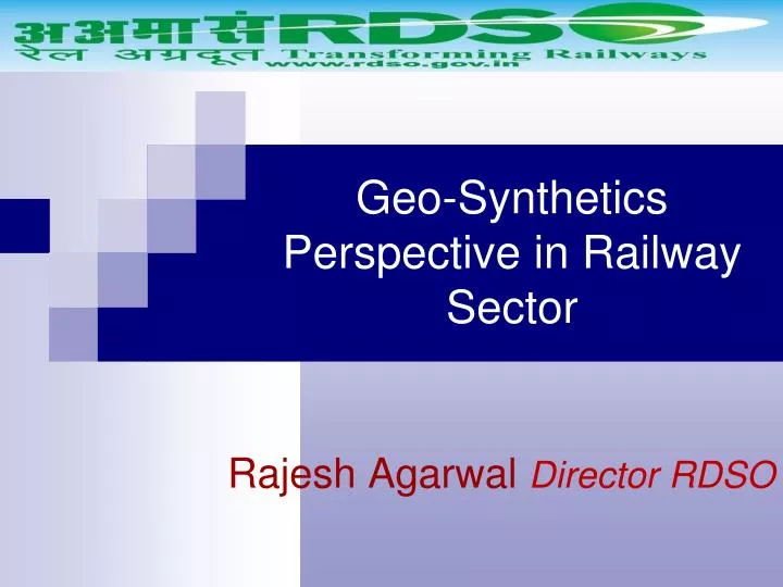 geo synthetics perspective in railway sector