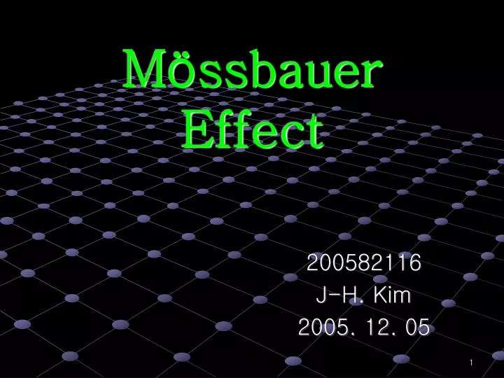 m ssbauer effect