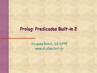 prolog predicados built in 2
