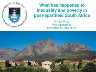 What has happened to inequality and poverty in post-apartheid South Africa