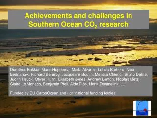 Achievements and challenges in Southern Ocean CO 2 research