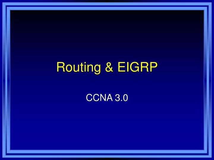 routing eigrp