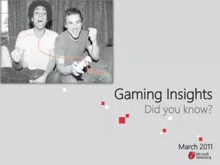 Gaming Insights Did you know? March 2011