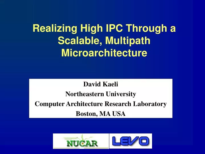 realizing high ipc through a scalable multipath microarchitecture