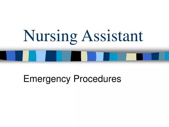 nursing assistant