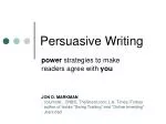 Persuasive Writing - slide 1