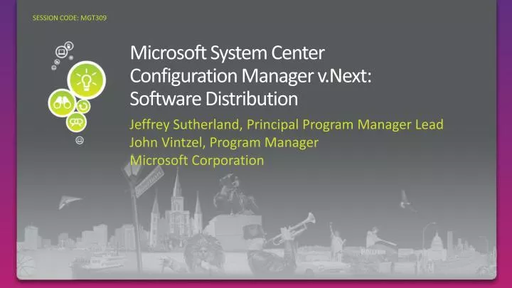 microsoft system center configuration manager v next software distribution
