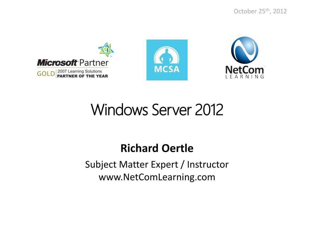 PPT - Windows Server 2012 PowerPoint Presentation, free download - ID ...