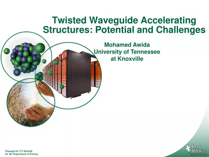 twisted waveguide accelerating structures potential and challenges