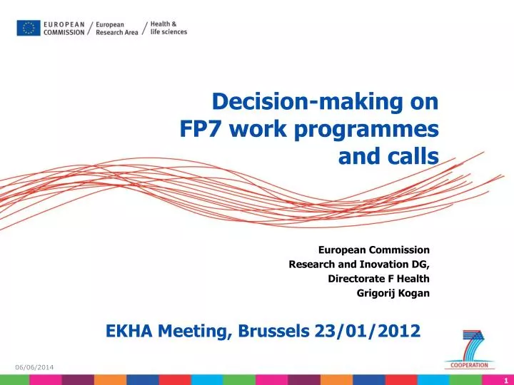 decision making on fp7 work programmes and calls