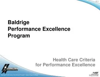 Health Care Criteria for Performance Excellence