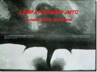 CAMP ATTERBURY JMTC Tornado Safety Slideshow