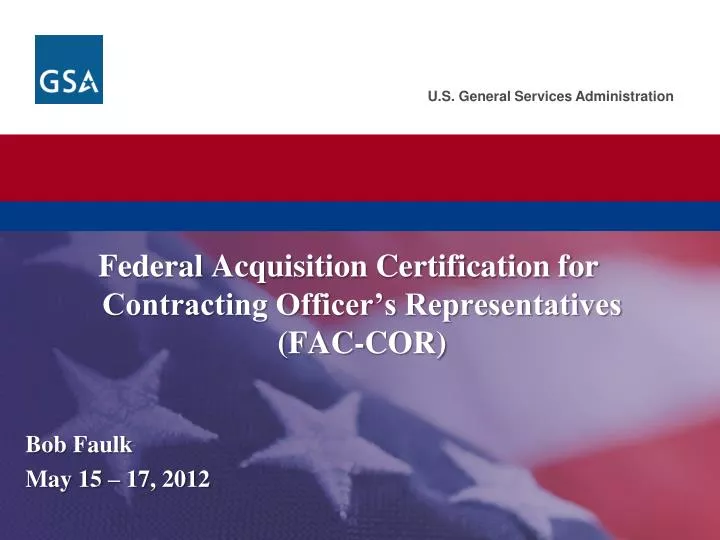 federal acquisition certification for contracting officer s representatives