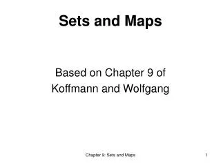 Sets and Maps