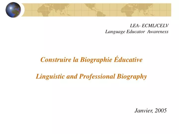 construire la biographie ducative linguistic and professional biography