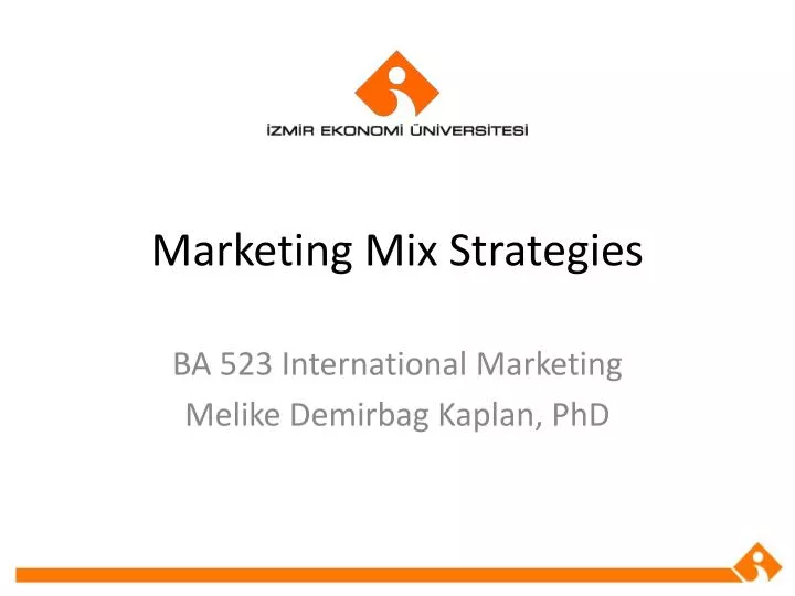 marketing mix strategies