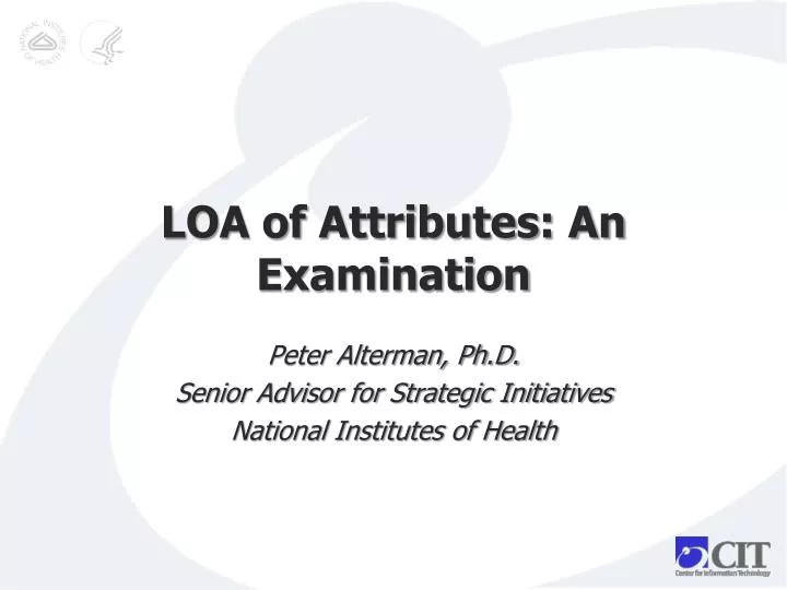 loa of attributes an examination