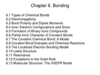 Chapter 6. Bonding