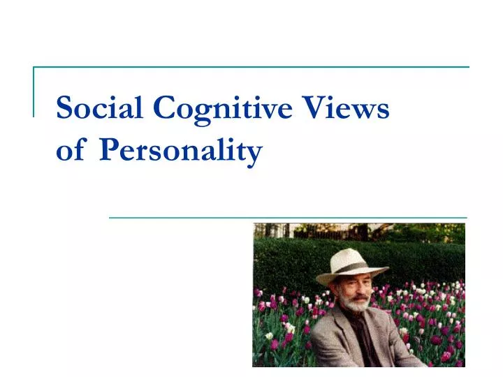 social cognitive views of personality