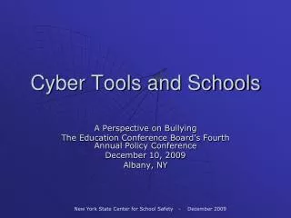 Cyber Tools and Schools