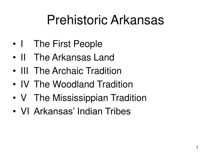 prehistoric arkansas