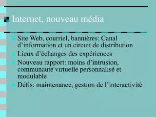 internet nouveau m dia