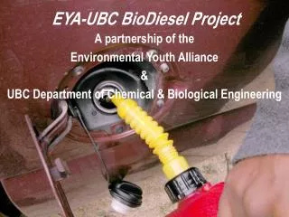 EYA-UBC BioDiesel Project