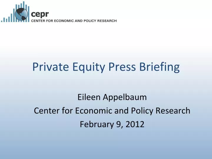 private equity press briefing