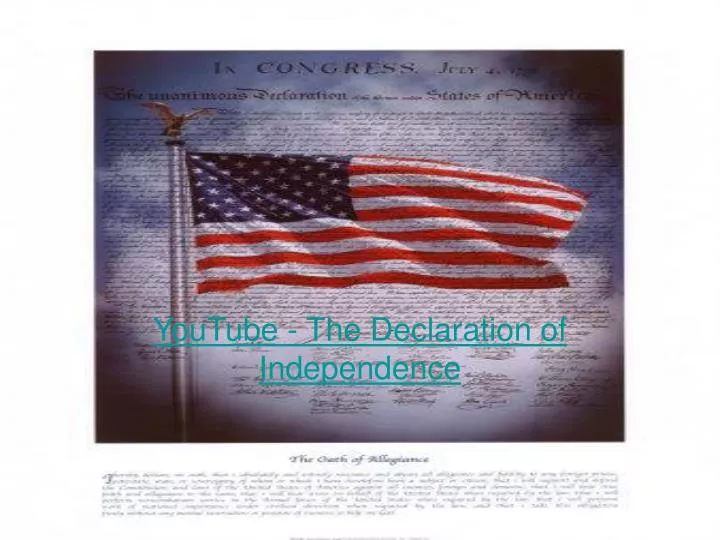 youtube the declaration of independence