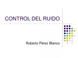 control del ruido