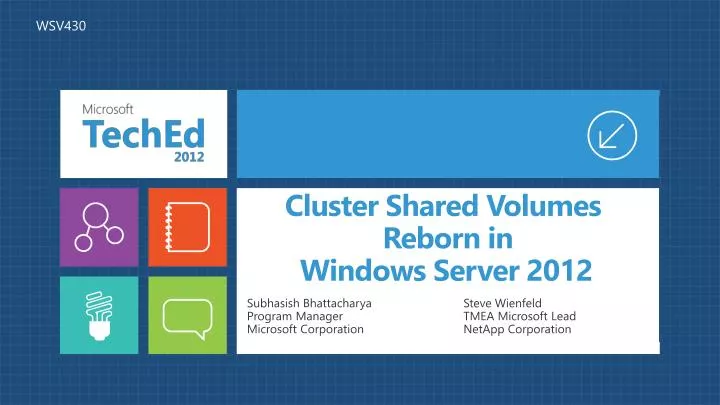 cluster shared volumes reborn in windows server 2012