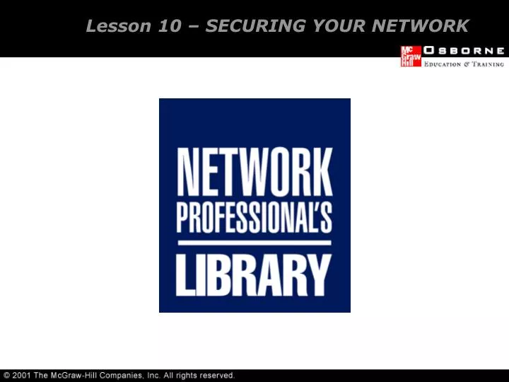 lesson 10 securing your network