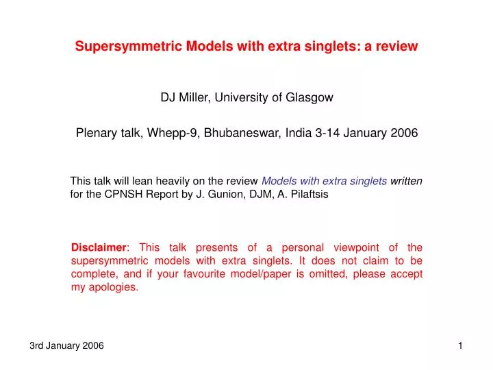 supersymmetric models with extra singlets a review