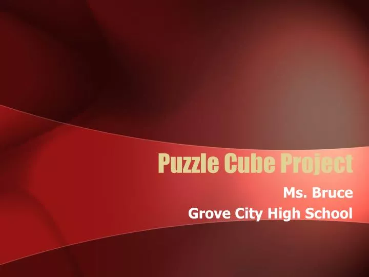 puzzle cube project