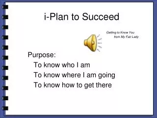 i-Plan to Succeed