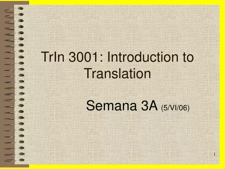 trin 3001 introduction to translation