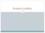 Product Liability - slide 1