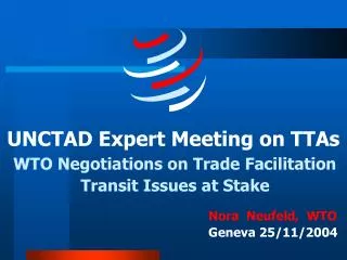 UNCTAD Expert Meeting on TTAs
