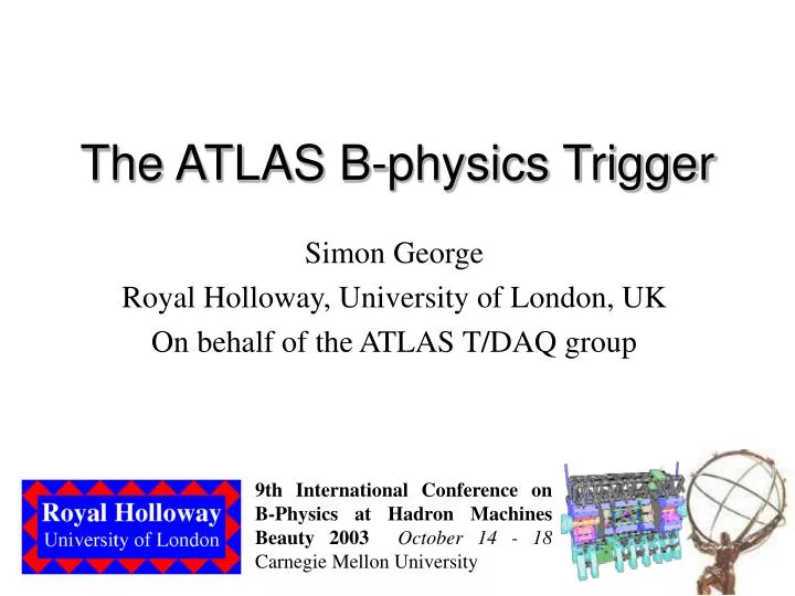 the atlas b physics trigger