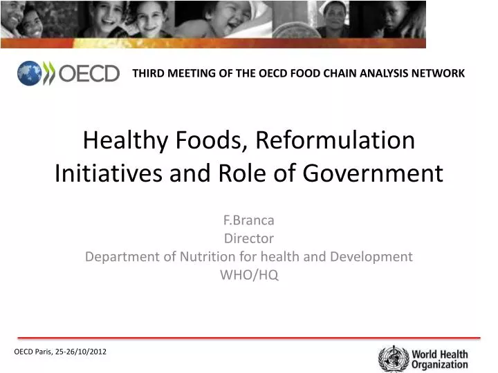 healthy foods reformulation initiatives and role of government