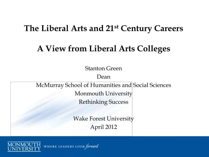 the liberal arts and 21 st century careers a view from liberal arts colleges