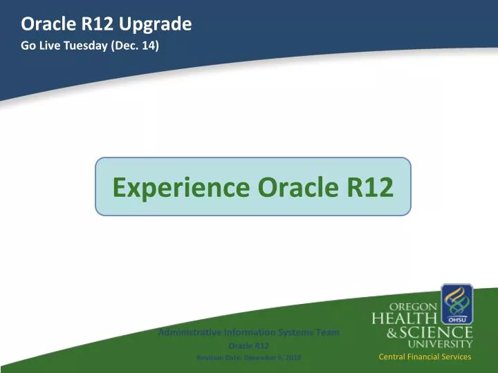 oracle r12 upgrade