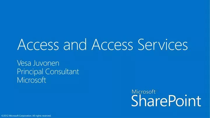 access and access services