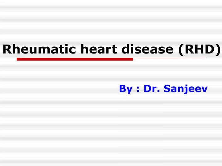 rheumatic heart disease rhd