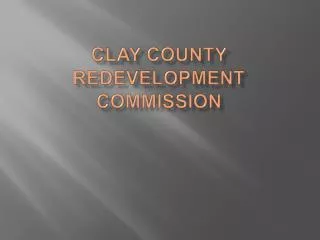Clay County Redevelopment Commission