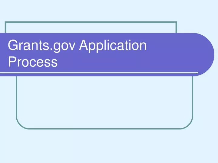grants gov application process